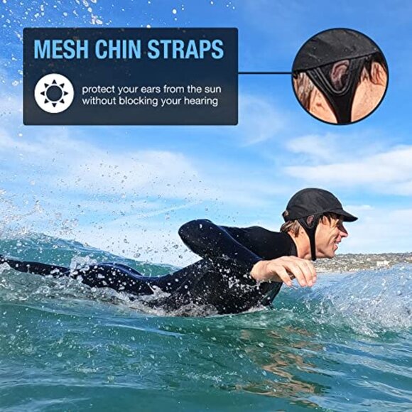 Floating Surf Cap Waterproof Sun Protection Adjustable Chin Straps Classic main image 8